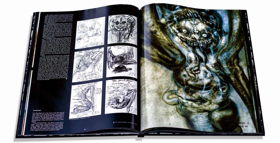 H.R. Giger Signed Limited Deluxe Edition of ''Biomechanics'' -- Near Fine Condition